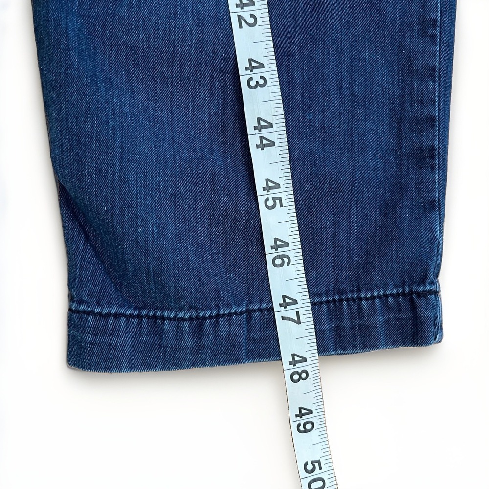 Rachel Comey Denim Jumpsuit Size 0 Womens Blue 3/4 Sleeve Utility Romper - Picture 15 of 16